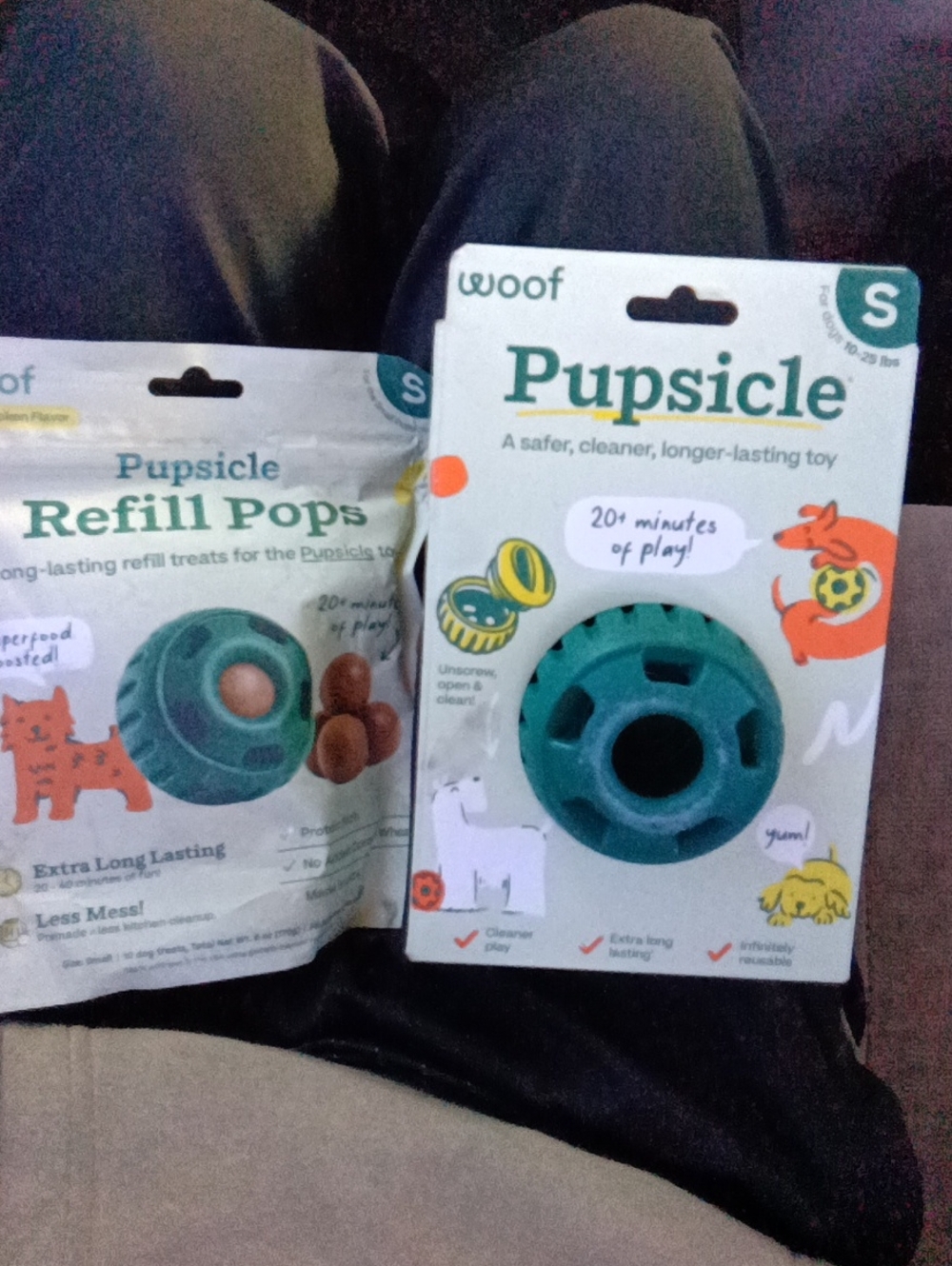 Pupsicle Teal Treat-Dispensing Dog Toy - Small